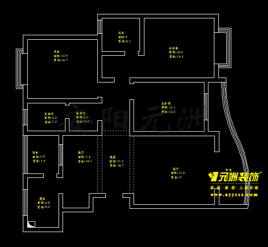 5# 東戶 3室2廳1廚2衛(wèi)